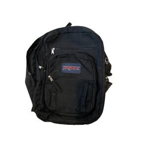JanSport Big Student 3 Section Black Backpack